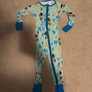 Moana little sleepies one piece 2t